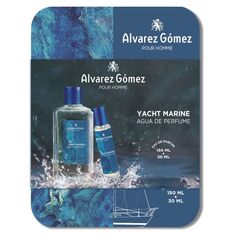 Туалетная вода унисекс Agua de Perfume Yacht Marine Pour Homme Alvarez Gómez, EDT 150 ml + EDT 30 ml
