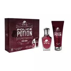 Туалетная вода унисекс Potion For Her Eau de Parfum Estuche de Regalo Police, EDP 30 ml + Body Lotion 100 ml