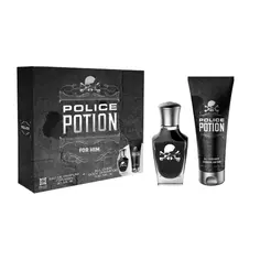 Туалетная вода унисекс Potion For Him Eau de Parfum Estuche de Regalo Police, EDP 30 ml + Gel 100 ml