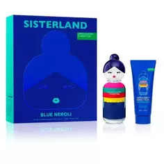 Туалетная вода унисекс Sisterland Blue Neroli Estuche Eau de Toilette Benetton, EDT 80 ml + Body Lotion 75 ml