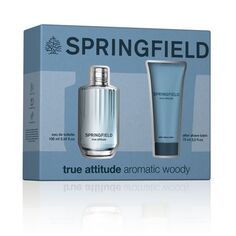 Туалетная вода унисекс True Attitude Aromatic Woody Eau de Toilette Estuche de Regalo Springfield, EDT 100ML + Aftershave 75ML