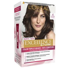 Краска для волос Excellence Creme Tintes L&apos;Oréal París, 3 Castaño Oscuro L'Oreal