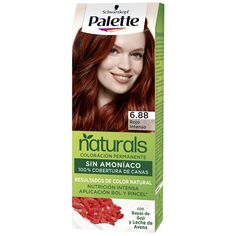 Краска для волос Palette Naturals Coloración Permanente Sin Amoniaco Palette, 6.88 Rojo Intenso