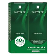 Шампунь Triphasic Champú Anticaída con Aceites Esenciales Estimulantes Rene Furterer, 2 x 200 ml