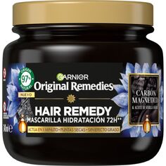 Маска для волос Hair Remedy Mascarilla Hidratación de Carbón Magnético Garnier, 340 ml