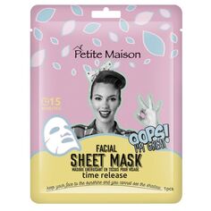 Маска для лица Sheet Mask Time Release Mascarilla Facial Antiedad Petite Maison, 25 ml