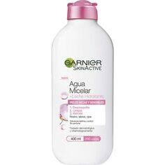 Мицеллярная вода SkinActive Agua Micelar Con Leche Hidratante para Pieles Secas y Sensibles Garnier, 400 ml