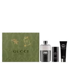 Мужская туалетная вода Gucci Guilty Pour Homme Eau de Toilette Set de regalo navideño Gucci, EDT 90 ml + Gel 50 ml + DEO 75 gr