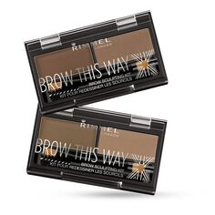 Набор косметики Brow This Way Kit de Cejas Rimmel, Mid Brown