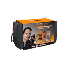 Набор косметики Men Expert Kit Energizante Navidad Hydra Energetic L&apos;Oréal París, Set 3 productos + Neceser L'Oreal