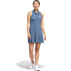 Платье Adidas Golf Ultimate365 Tour Pleated Sport, серо-синий