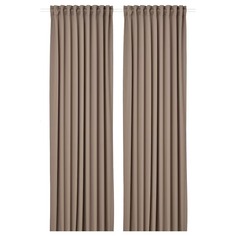 Затемняющие шторы Ikea Majgull, 2 шт., 145x250 см, серо-коричневый