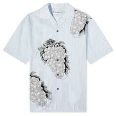 Рубашка с коротким рукавом JW Anderson Grape Stripe Vacation, голубой