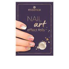 Накладные ногти Nail art láminas para uñas Essence, 1 шт, 01-golden galaxy