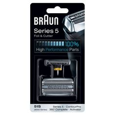 Лезвия бритвы Series 5 51s foil and cutter silver Braun, 1 шт