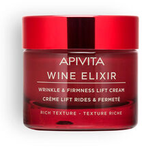 Крем против морщин Wine elixir antiarrugas y reafirmante con efecto lifting textura rica Apivita, 50 мл