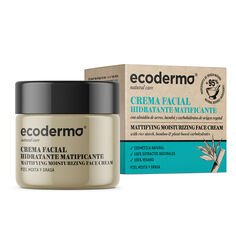 Увлажняющий крем для ухода за лицом Crema facial hidratante matificante Ecoderma, 50 мл