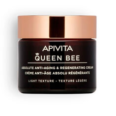 Крем против морщин Queen bee crema regeneradora antiedad absoluto textura ligera Apivita, 50 мл