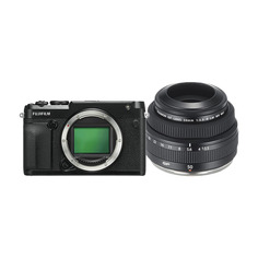 Фотоаппарат Fujifilm GFX 50R + GF 50mm f/3.5 R LM WR, черный