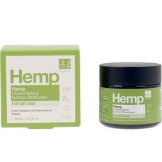 Увлажняющий крем для ухода за лицом Hemp infused natural nutrition moisturiser Dr. botanicals, 60 мл