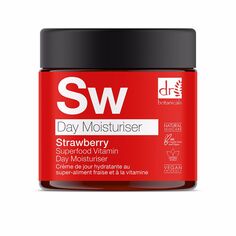 Увлажняющий крем для ухода за лицом Strawberry superfood vitamin c day moisturiser Dr. botanicals, 60 мл