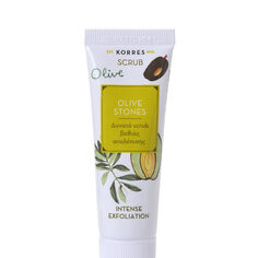 Скраб для лица Olive stones exfoliante facial intenso Korres, 18 мл