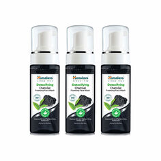 Увлажняющая пенка для ухода за лицом Himalaya detoxifying charcoal foaming face wash Himalaya herbal healthcare, 3 шт