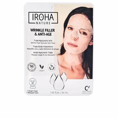 Маска для лица Mascarilla facial tisú rellenadora &amp; anti-aging triple ácido hialurónico Iroha nature, 30 мл