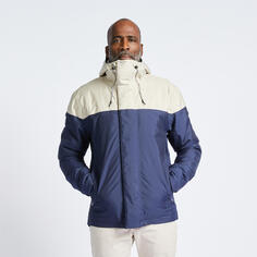 Куртка для парусного спорта/дождевика Sailing 100 Мужская Темно-Синяя Бежевая Теплая Водонепроницаемая Tribord
