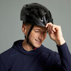 Велосипедный шлем Rockrider EXPL 50 для взрослых, черный