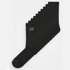 Комплект носков спортивных New Balance Cushioned Crew Unisex, 10 пар, черный
