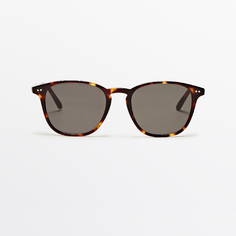 Солнцезащитные очки Massimo Dutti Resin, коричневый