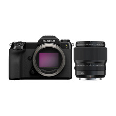Фотоаппарат Fujifilm GFX 50S II Body + GF 80mm f/1.7 R WR, черный