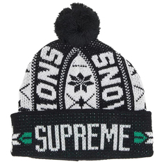 Шапка Supreme Snow Beanie, черный