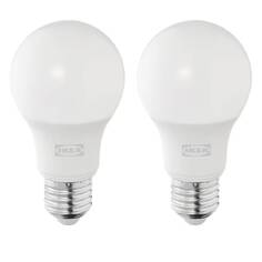 Светодиодная лампа Ikea Solhetta E27 470 lm 2 Pack, белый