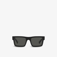 Солнцезащитные очки PR 19WS в квадратной оправе из ацетата Prada, черный