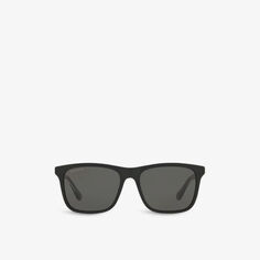 GC001659 солнцезащитные очки из ацетата в прямоугольной оправе Gucci, черный