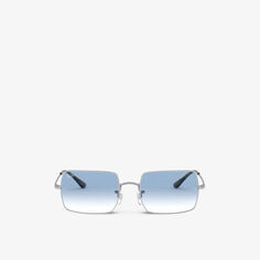 Солнцезащитные очки RB1969 в прямоугольной оправе Ray-Ban, серебряный