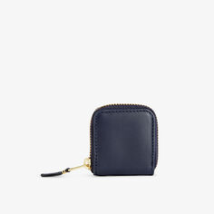 Кожаный кошелек для монет на полумолнии Comme des Garçons, темно-синий