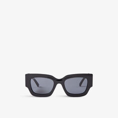Солнцезащитные очки Nena/S в квадратной оправе из ацетата ацетата Jimmy Choo, серый