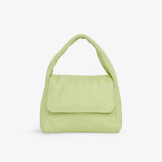 Кожаная мини-сумка-тоут Brooke объемного кроя Whistles, зеленый
