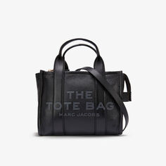 Маленькая кожаная большая сумка Marc Jacobs, черный