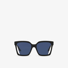 FE40085I солнцезащитные очки из ацетата в квадратной оправе Fendi, черный