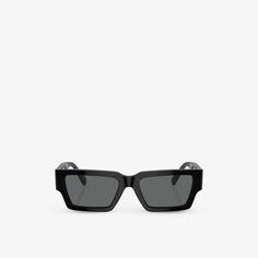 Солнцезащитные очки VE4459 в прямоугольной оправе из ацетата ацетата Versace, черный
