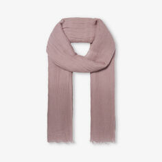Тканый шарф с бахромой Rick Owens, розовый