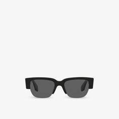 A5000261 AM0405S солнцезащитные очки из ацетата в прямоугольной оправе Alexander Mcqueen, черный