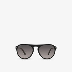 PO3302S солнцезащитные очки-авиаторы в ацетатной оправе Persol, черный