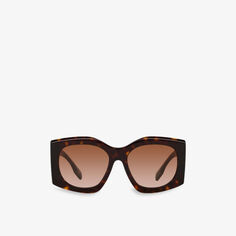 BE4388U солнцезащитные очки Madeline в квадратной оправе из ацетата ацетата Burberry, коричневый