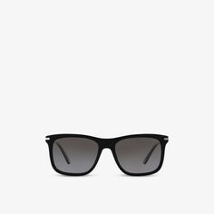 Солнцезащитные очки PR 18WS в квадратной оправе из ацетата Prada, черный