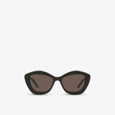 Солнцезащитные очки SL423 из ацетата кошачьего глаза Saint Laurent, черный